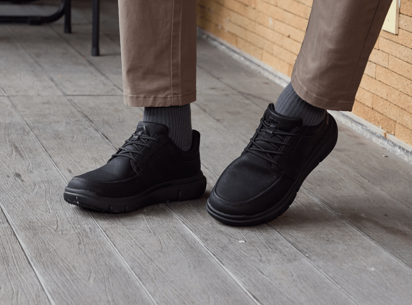 FitVille EasyWalk V3 — Wide-Fit Slip-On Dress Shoes