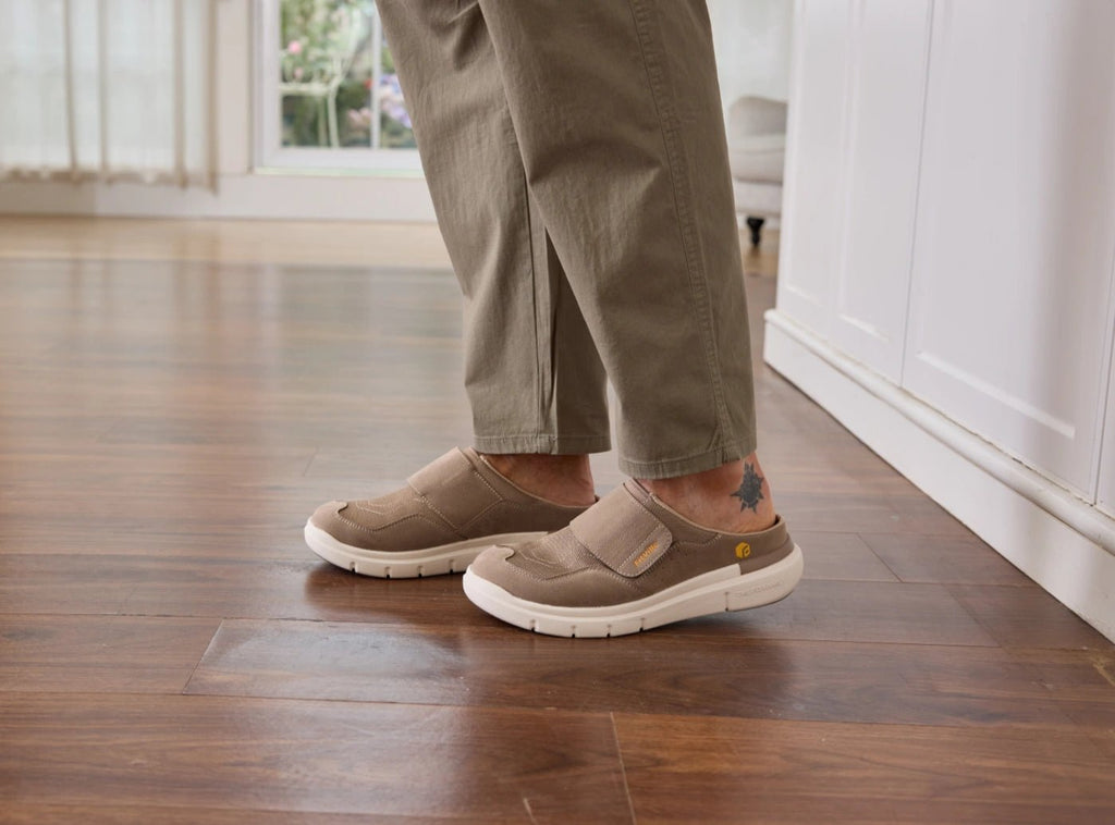 FitVille Men's EasyTop Diabetic Slipper V3 - 19