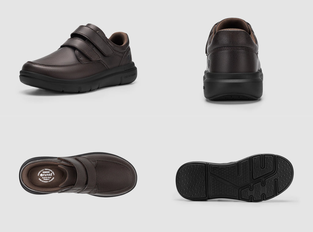 FitVille Men's EasyTop Deluxe Dress Shoes V2 - 17