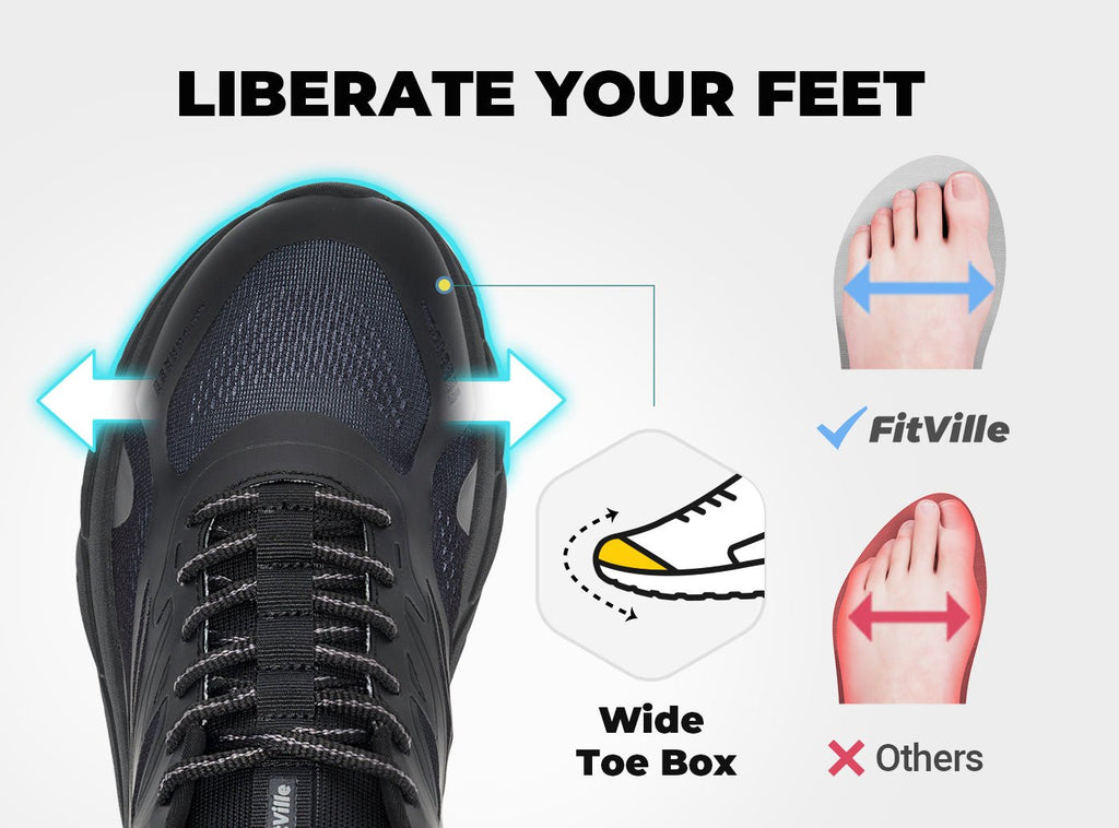 FitVille Men's Rebound Neo Walking Shoes V3 - 12