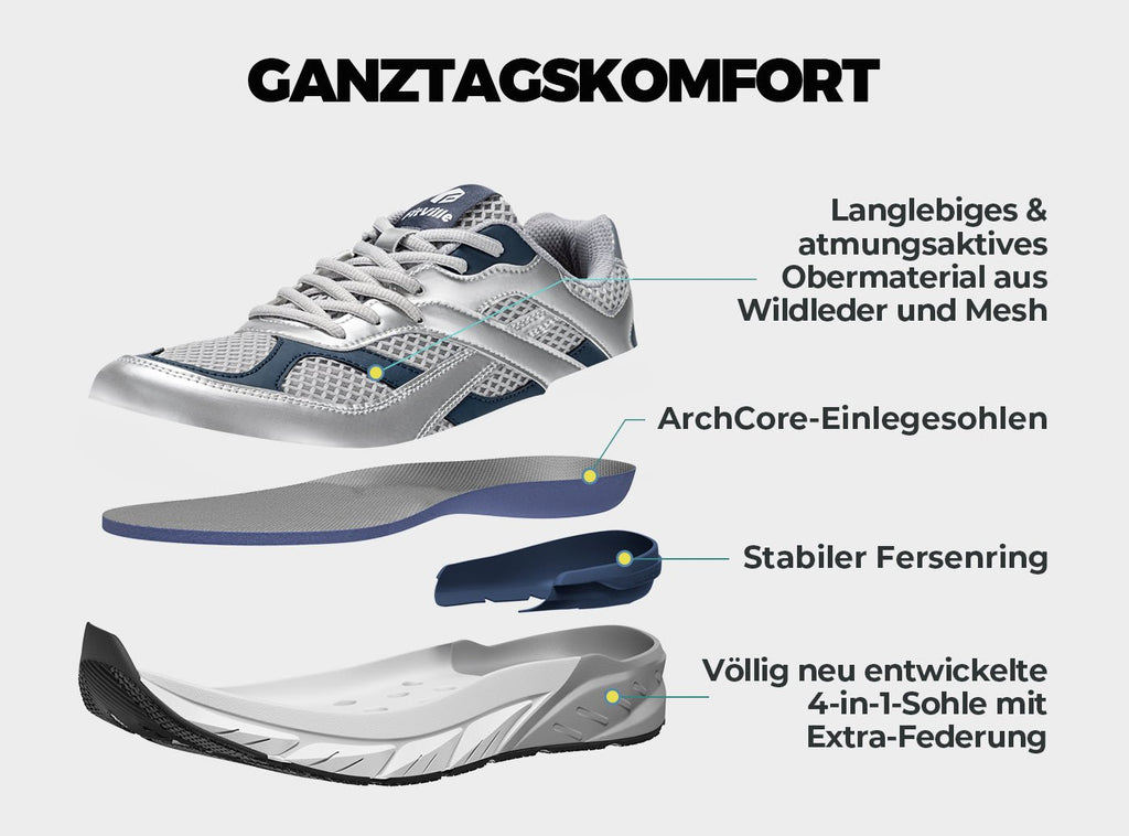 FitVille Men's Rebound Neo Walking Shoes V6 - 5