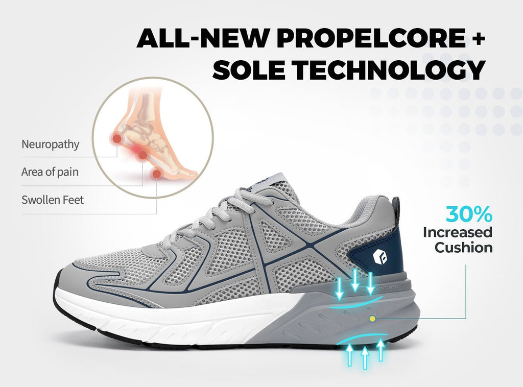 FitVille Men's Rebound Neo Walking Shoes V7 - 4