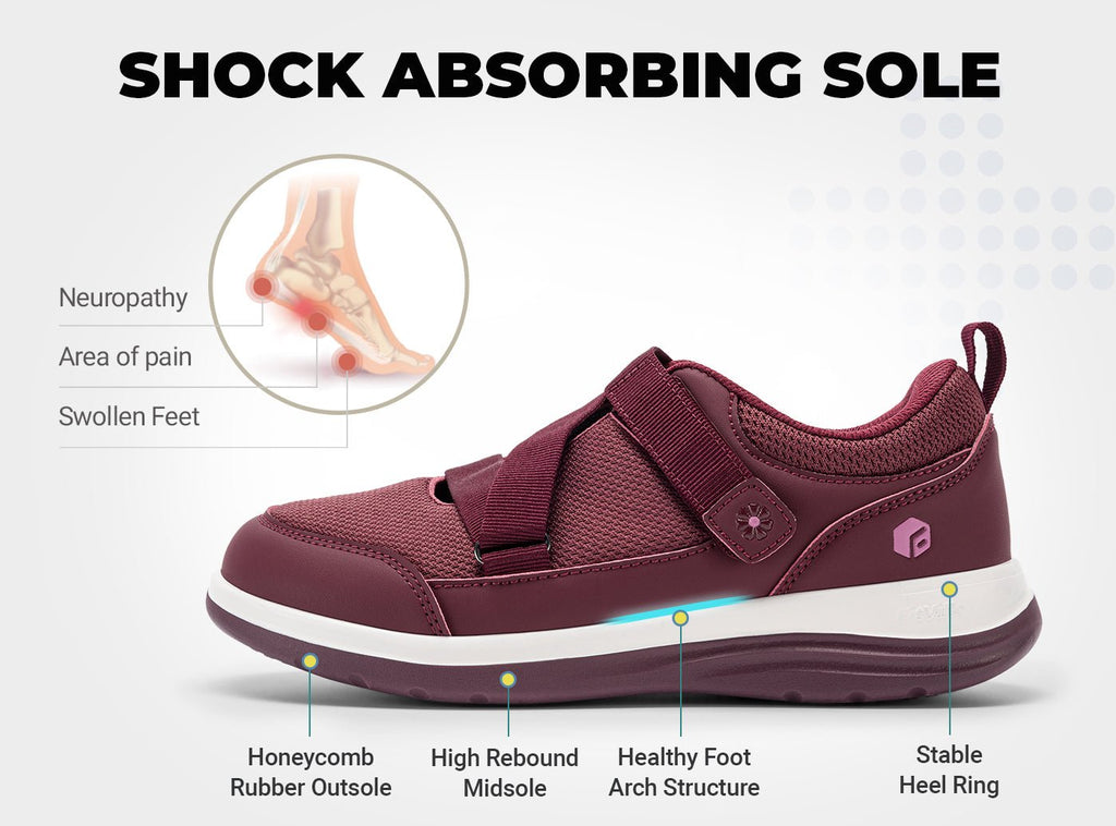 FitVille Women's EasyTop StrapEase Diabetic Shoes V11 - 4