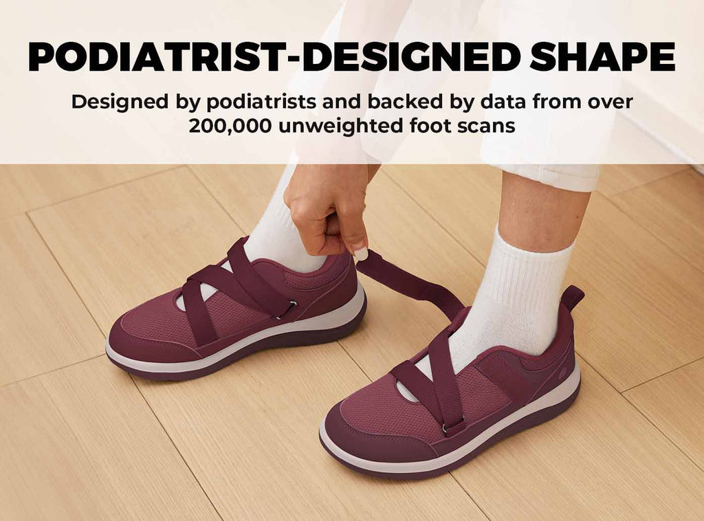 FitVille Women's EasyTop StrapEase Diabetic Shoes V11 - 28