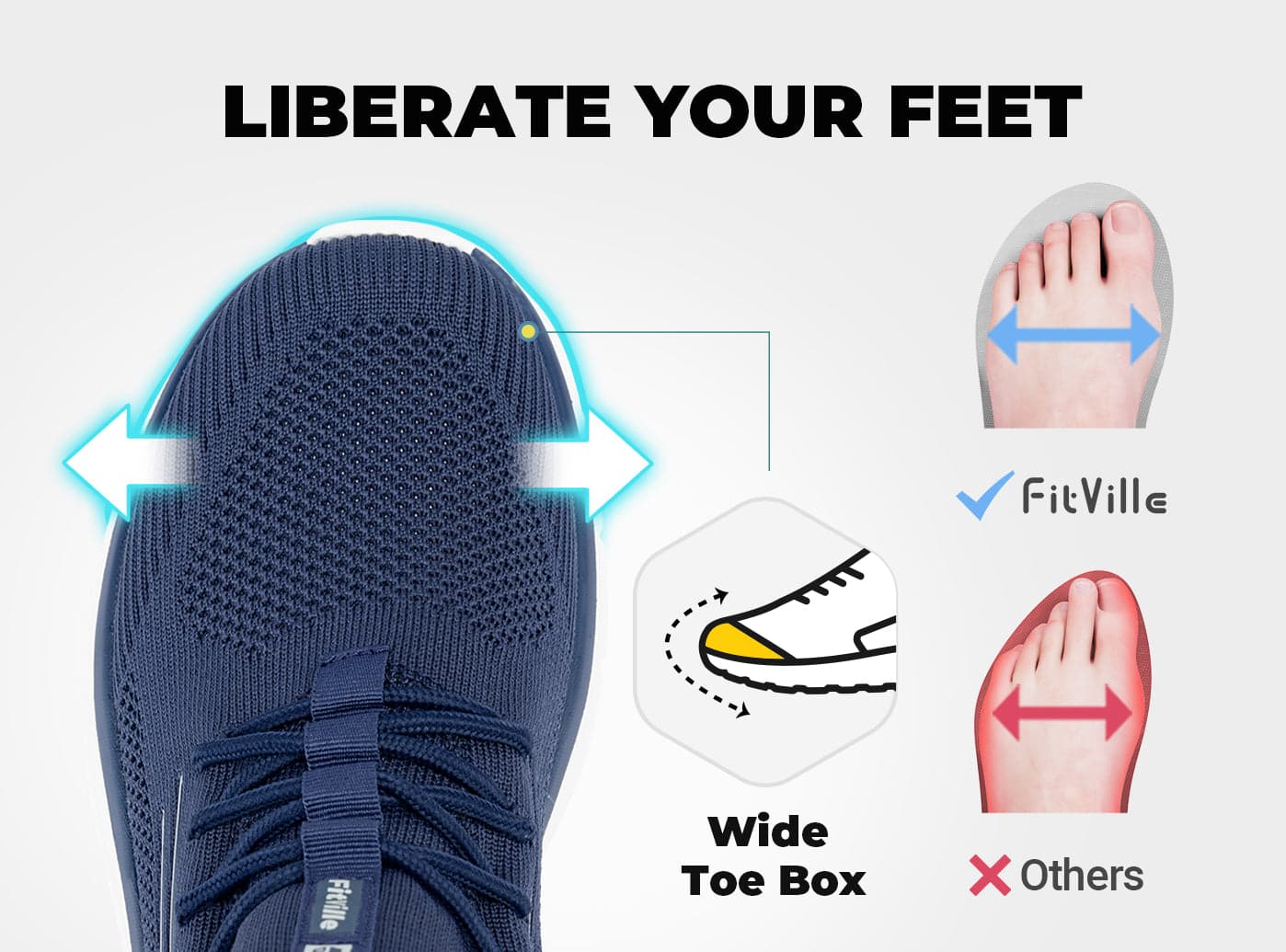 FitVille Mens 11.5W Black Closed Toe Sandals Diabetic Shoes Plantar Fasciitis Men main image 2