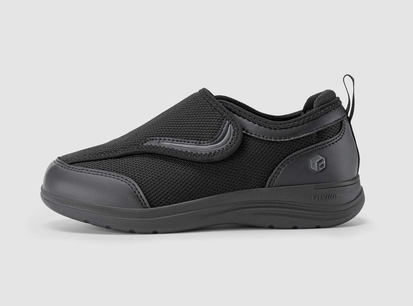 FitVille Easy Top Wings Walking Shoes Arch Support Diabetic Extra Wide Black 9.5 Amazon.com | FitVille Diabetic Shoes for Men Extra Wide Slip  main image 4