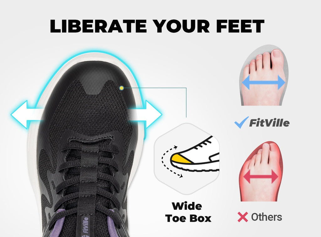 FitVille Women's ZephyrLite Walking Shoes V4 - 22