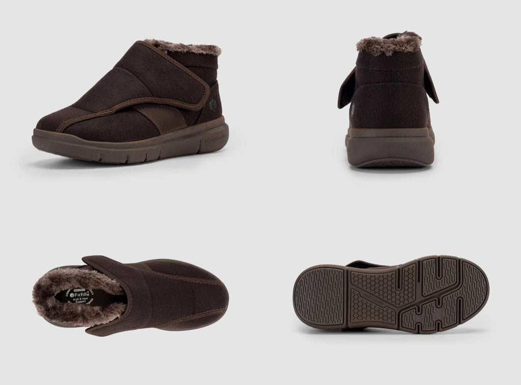 FitVille Women's EasyTop Diabetic Winter Boots V1 - 9