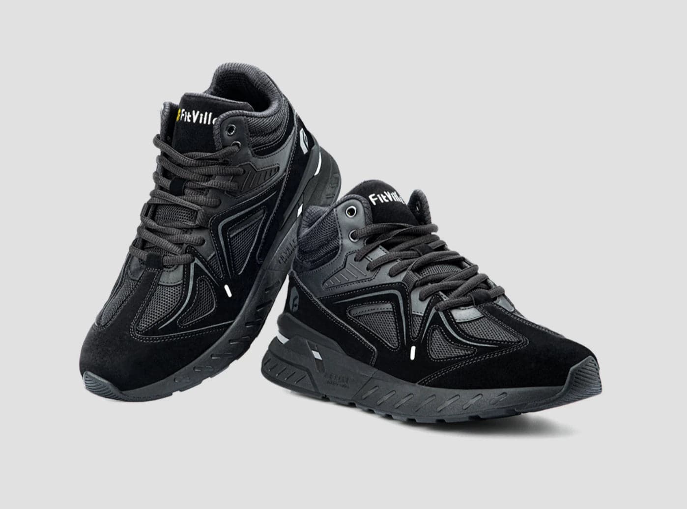FitVille Rebound Core V1 Mens 15EEW Black Extra Wide Walking Sneakers Men main image 4