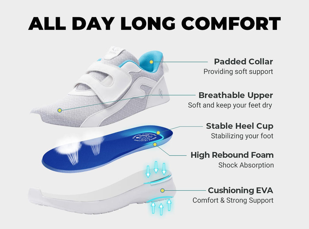 FitVille Women's LightStride Walking Shoes V3 - 14