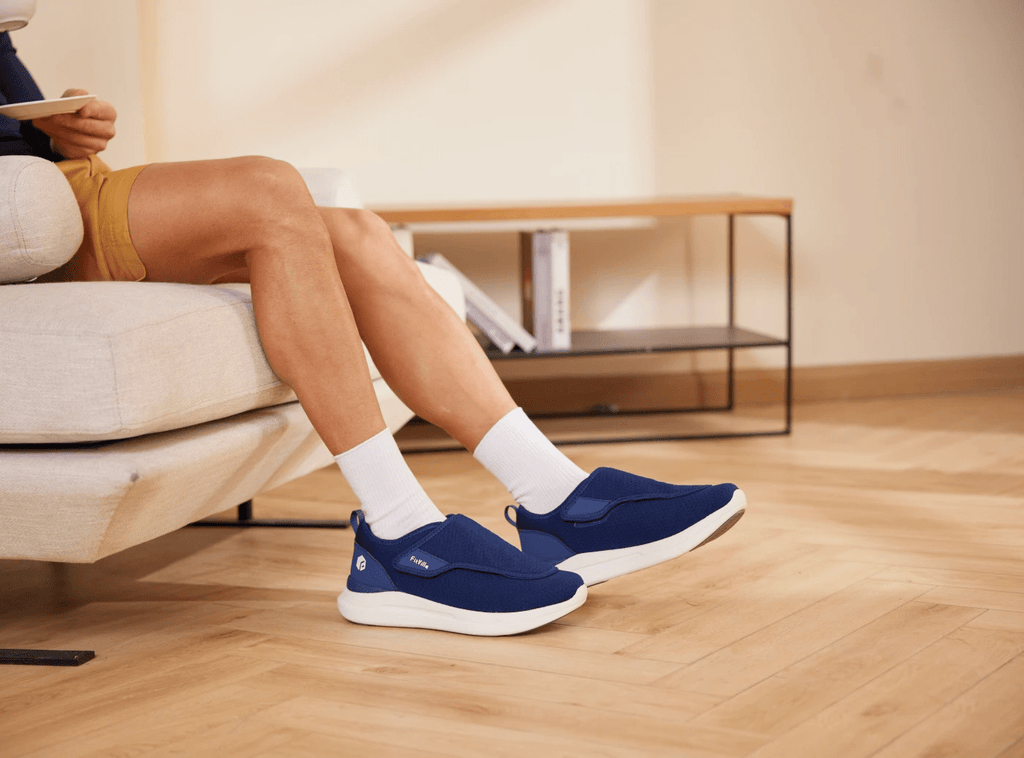 FitVille Men's EasyTop Wings Diabetic Shoes V2 - 10