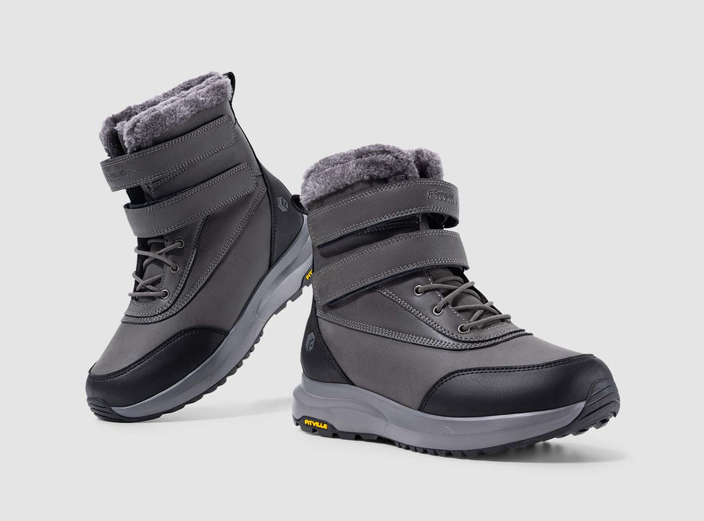 FitVille Men's CozyCore Winter Boots V7 - 12