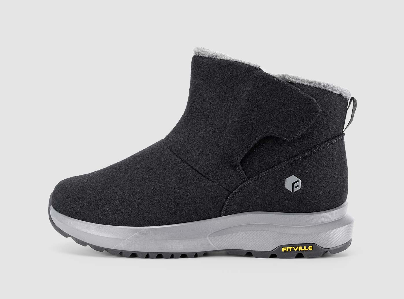 Fitville Men\'s Cozy Core Winter Boots Black Sz‎ 11.5 Wide New FitVille Men main image 3