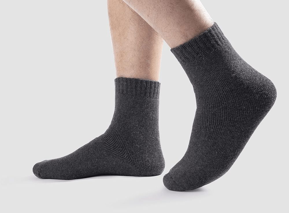 FitVille Warm Cozy Wool Socks Pack of 3 (Unisex) - 2