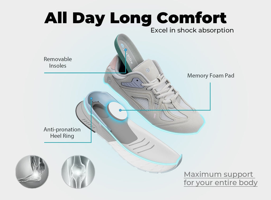 FitVille Women's Rebound Core Walking Shoes V1 - 12