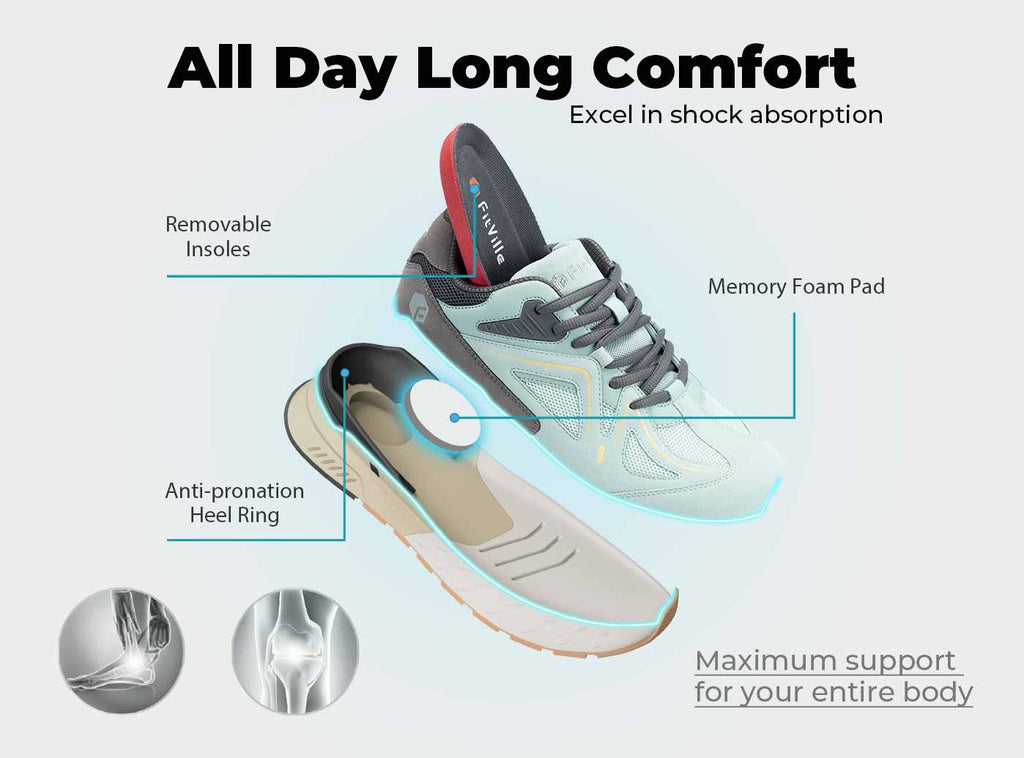 FitVille Women's Rebound Core Walking Shoes V1 - 11