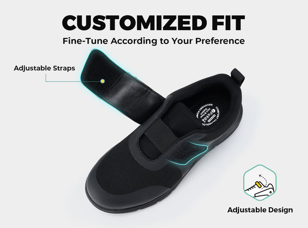 FitVille Men's Strap ToeShield Safety Shoes V1 - 4