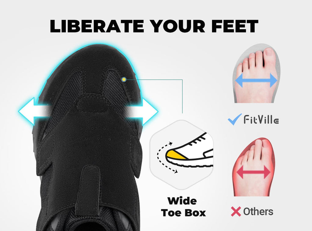 FitVille Men's Rebound Core Walking Shoes V10 - 11