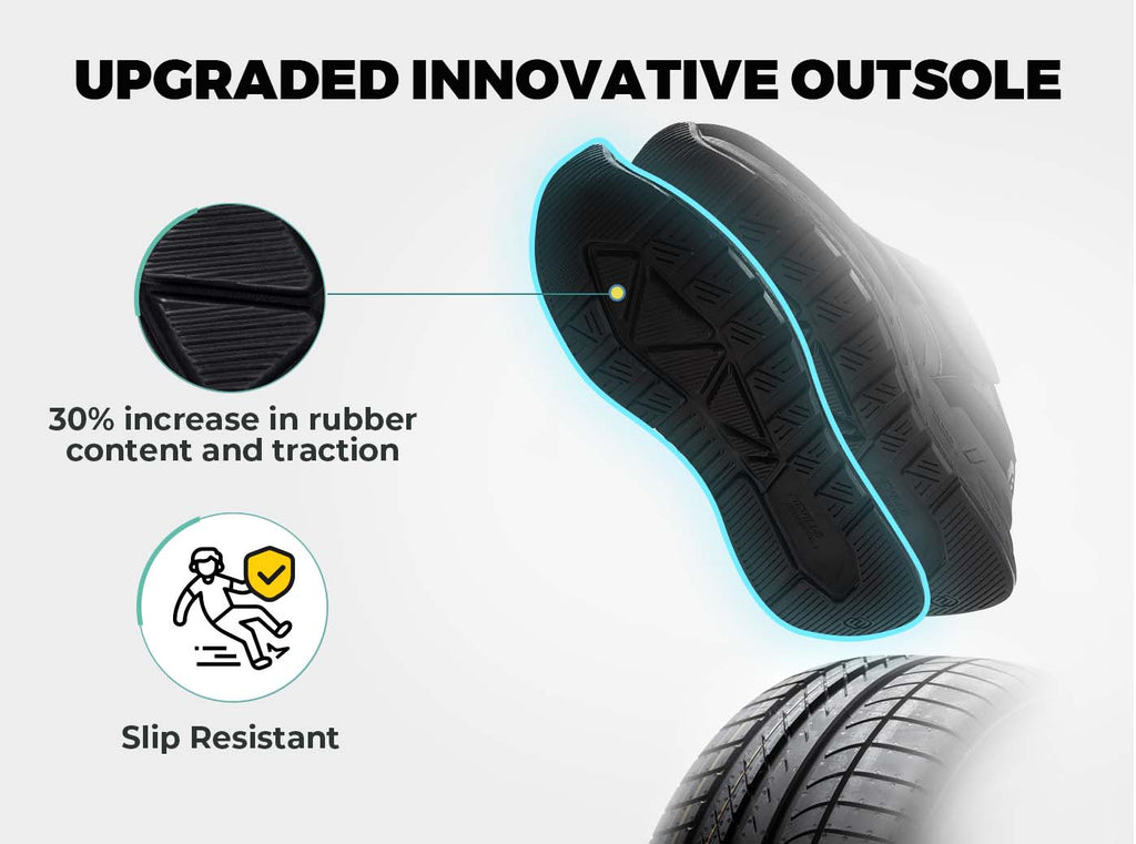 FitVille Men's Rebound Core Walking Shoes V10 - 16