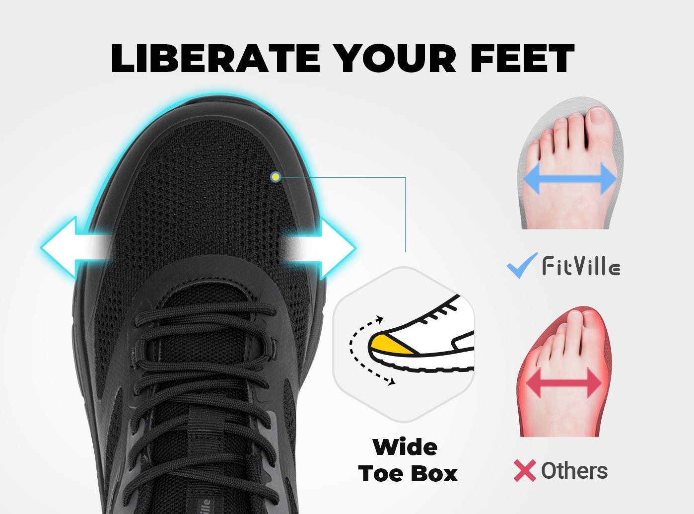 FitVille Men's Cloud Wanderer V19| Light