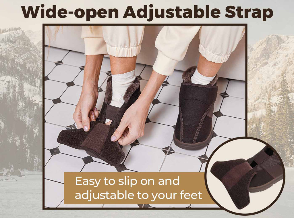 FitVille Women's EasyTop Diabetic Winter Boots V1 - 4