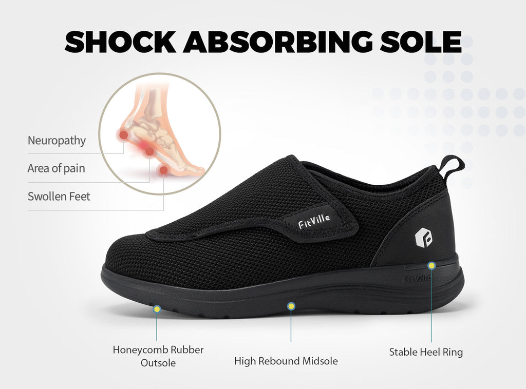 FitVille Women's EasyTop Wings Diabetic Shoes V2 - 14