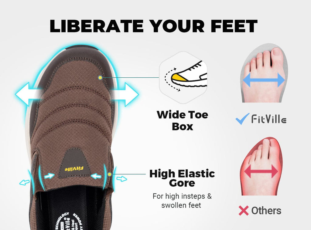 FitVille Men's Explorer Outdoor Slip - On V2 - 11