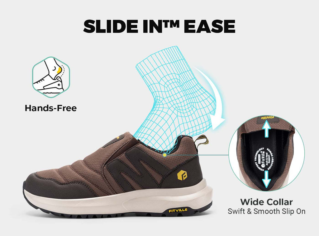 FitVille Men's Explorer Outdoor Slip - On V2 - 4