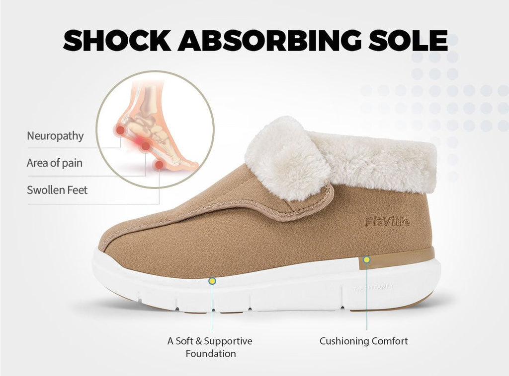 FitVille Women's EasyTop Diabetic Winter Boots V3 - 25