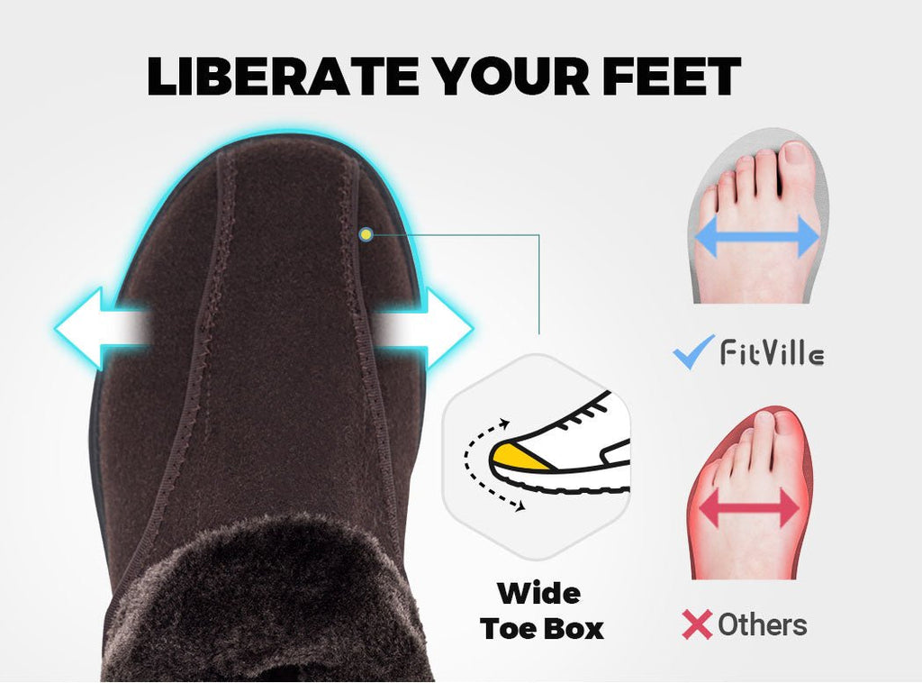 FitVille Men's EasyTop Diabetic Winter Boots V3 - 23