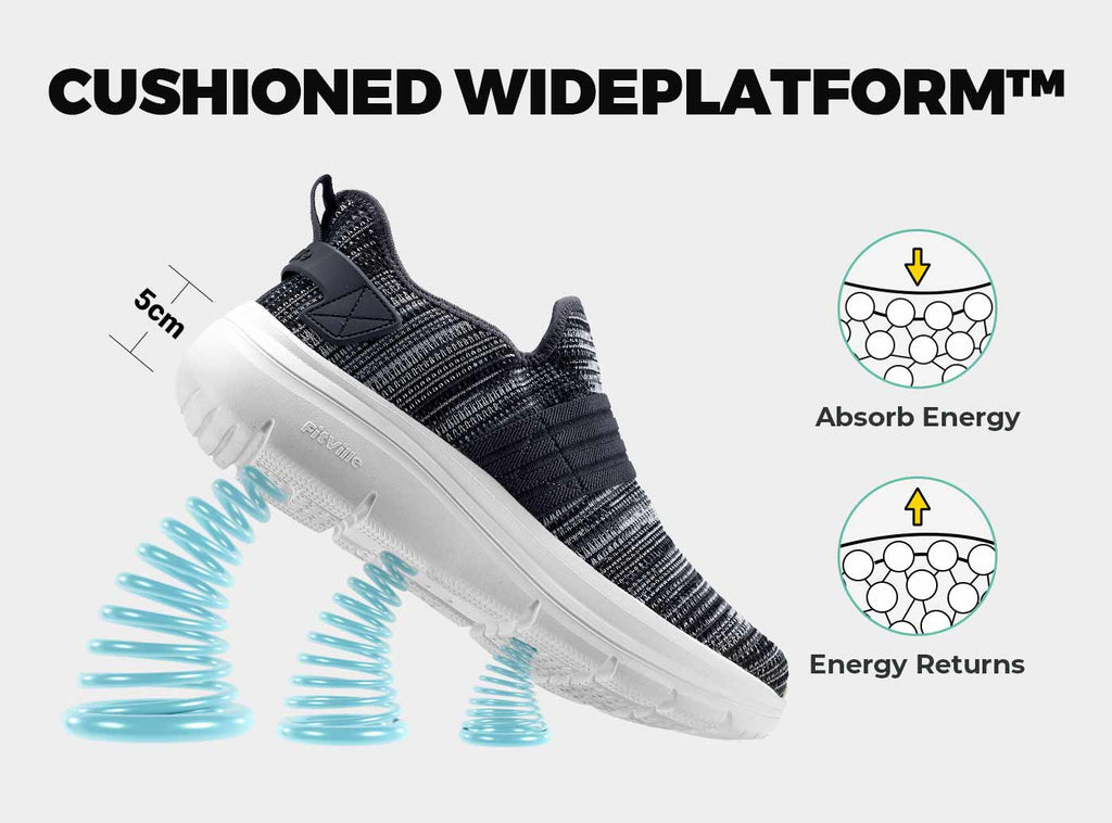 FitVille Men's Cloud Wanderer Slip - On V3 - 12