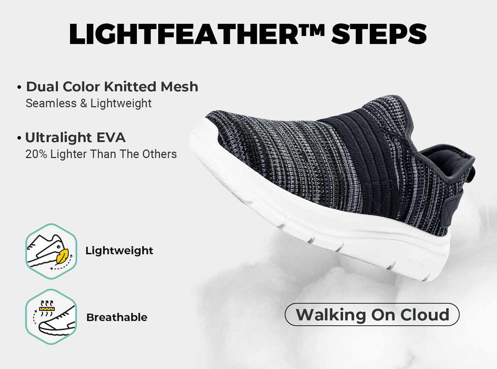 FitVille Men's Cloud Wanderer Slip - On V3 - 7