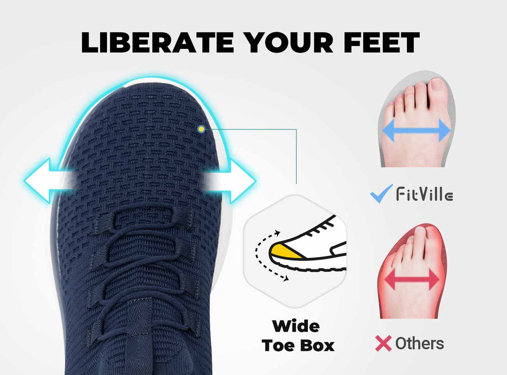 FitVille Men's Cloud Wanderer Slip - On V4 - 22