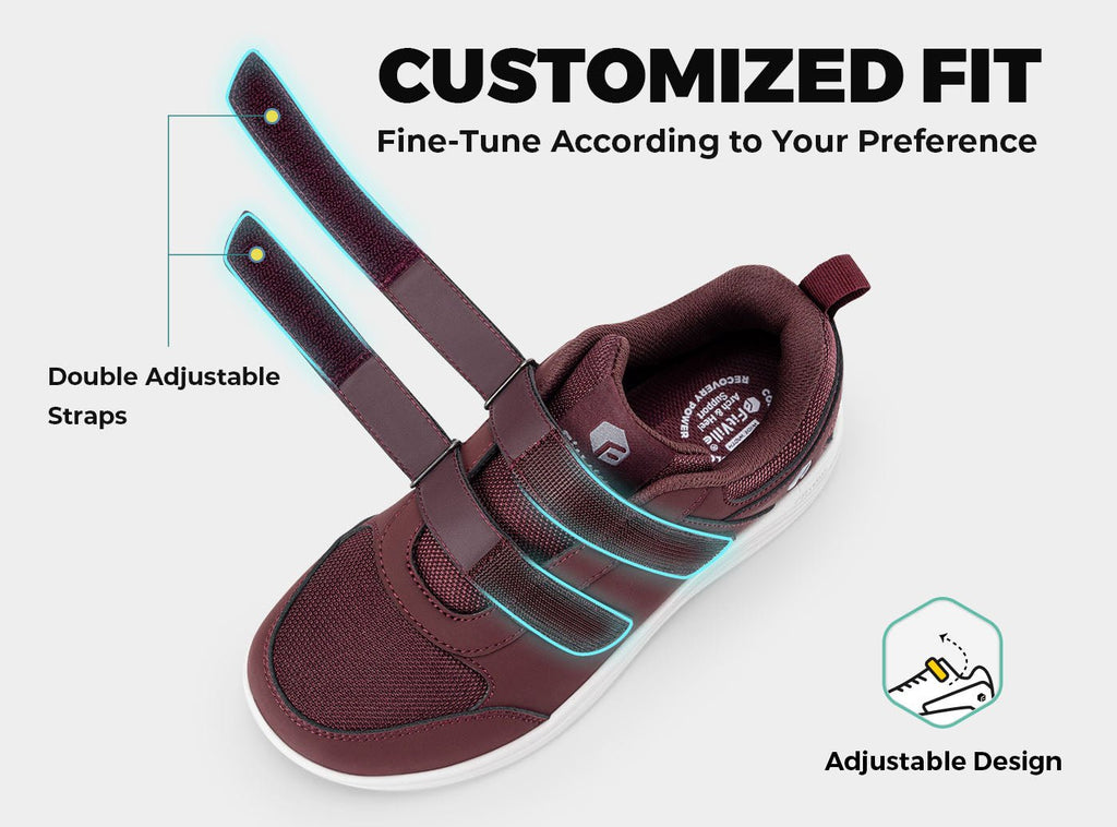 FitVille Women's EasyTop StrapEase Diabetic Shoes V6 - 20