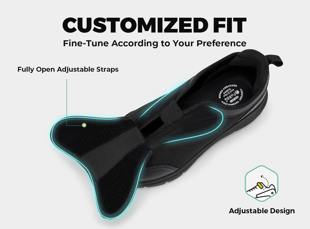 FitVille Men's EasyTop Wings Diabetic Shoes V9 - 4