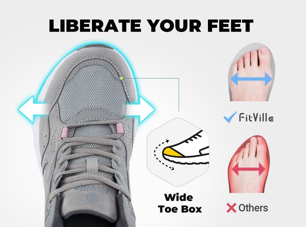 FitVille Women's Rebound Core Walking Shoes V9 - 10