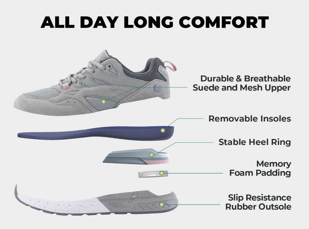 FitVille Women's Rebound Core Walking Shoes V9 - 22